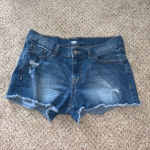 Distressed Jean Shorts